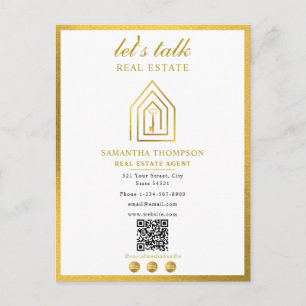 Cartes Pour Fêtes Annuelles Agent immobilier Realtor Clé Or Logo Maison