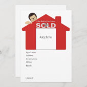 Cartes Pour Fêtes Annuelles Agents immobiliers modifiables (Devant / Derrière)