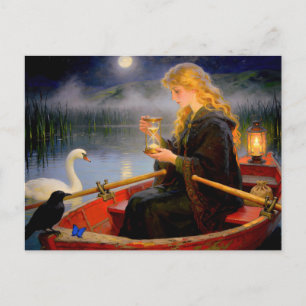 Cartes Pour Fêtes Annuelles Agnes et la mesure de sable – Portrait d'une femme