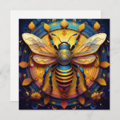 Cartes Pour Fêtes Annuelles AI Bee (Devant / Derrière)
