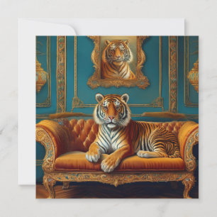 Cartes Pour Fêtes Annuelles AI Tiger