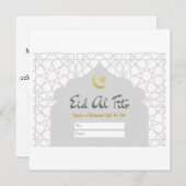 CARTES POUR FÊTES ANNUELLES AÏD AL FITR (Devant / Derrière)