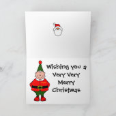 Cartes Pour Fêtes Annuelles Aide de Santas (Intérieur)