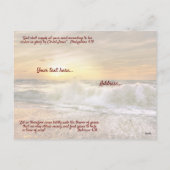 Cartes Pour Fêtes Annuelles "Aide en temps de besoin" poème chrétien (Dos)