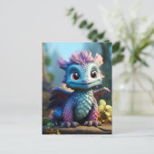 Cartes Pour Fêtes Annuelles Aiden, un dragon lunaire (Debout devant)