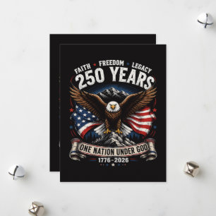 Cartes Pour Fêtes Annuelles Aigle 250 Ans Une Nation Sous Dieu