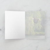 Cartes Pour Fêtes Annuelles Aigle à tête blanche avec blanc Saumon Pacifique N (Intérieur)