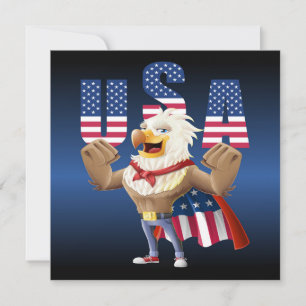 Cartes Pour Fêtes Annuelles aigle du 4 juillet