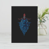Cartes Pour Fêtes Annuelles Aiguille De Baphomet Chèvre De Mendes Satan Goth S (Debout devant)
