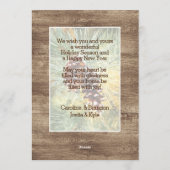 Cartes Pour Fêtes Annuelles Aiguilles Pinecone Pine Tree Verdure Aquarelle (Dos)