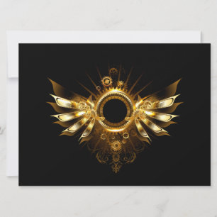 Cartes Pour Fêtes Annuelles Ailes de Steampunk