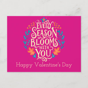 CARTES POUR FÊTES ANNUELLES AIMER CITE "CHAQUE SAISON VOUS BLOOMS"