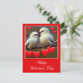 Cartes Pour Fêtes Annuelles Aimer les oiseaux valentine (Debout devant)
