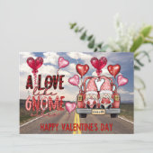 Cartes Pour Fêtes Annuelles Aimez comme un autre gnome Joyeuse Saint-Valentin (Debout devant)