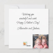 Cartes Pour Fêtes Annuelles aimez-vous nana grand-mère jour avec le coeur (Dos)