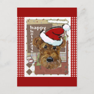CARTES POUR FÊTES ANNUELLES AIREDALE DE NOËL