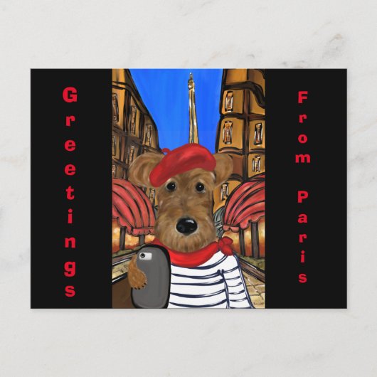 Cartes Pour Fêtes Annuelles Airedale Terrier (Devant)