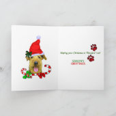 Cartes Pour Fêtes Annuelles Airedale Terrier Cadeaux de Noël (Intérieur)