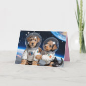 Cartes Pour Fêtes Annuelles Airedale Valentine Card (Dos)