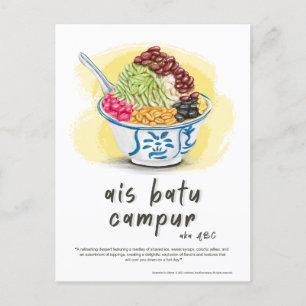 Cartes Pour Fêtes Annuelles Ais Batu Campur ABC Malaysia
