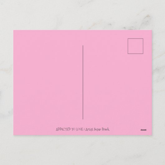 CARTES POUR FÊTES ANNUELLES AJOUTÉ À L'AMOUR BÉBÉ FUNNY CUPID, CHOCOLATE CANDY (Dos)