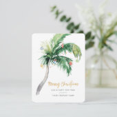 Cartes Pour Fêtes Annuelles Ajouter Entreprise Logo Noël (Debout devant)