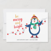 Cartes Pour Fêtes Annuelles Ajouter le logo de l'entreprise Noël de l'employé (Devant)