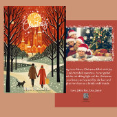 Cartes Pour Fêtes Annuelles Ajouter un message photo Noël traditionnel