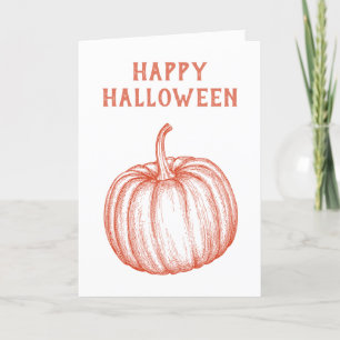 Cartes Pour Fêtes Annuelles Ajouter Votre Nom Happy Halloween Citrouille