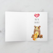 Cartes Pour Fêtes Annuelles Ajouter votre propre salutation | Animaux mignons  (Intérieur)