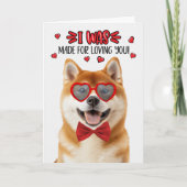 Cartes Pour Fêtes Annuelles Akita Chien fait pour vous aimer Valentine (Devant)