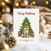 Cartes Pour Fêtes Annuelles Akita Chien Noël de famille