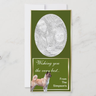 Cartes Pour Fêtes Annuelles Akita Christmas Photocard