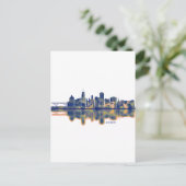 Cartes Pour Fêtes Annuelles Akron Skyline (Debout devant)