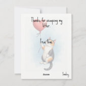 Cartes Pour Fêtes Annuelles 💘🐈Alarmed by Love (Dos)