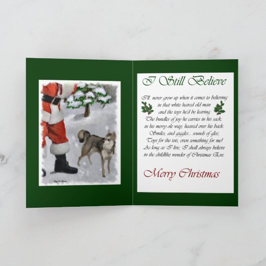 Cartes Pour Fêtes Annuelles Alaskan Klee Kai Cadeaux de Noël (Intérieur)