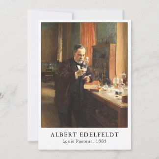 Cartes Pour Fêtes Annuelles Albert Edelfeldt — Louis Pasteur (1885)