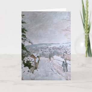 CARTES POUR FÊTES ANNUELLES ALFRED SISLEY - NEIGE À LOUVECIENNES