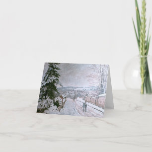 CARTES POUR FÊTES ANNUELLES ALFRED SISLEY - NEIGE À LOUVECIENNES