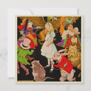 Cartes Pour Fêtes Annuelles Alice Au Pays Des Merveilles