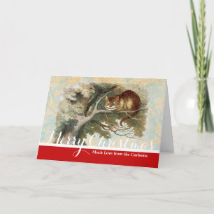 Cartes Pour Fêtes Annuelles Alice Aventures au Pays des Merveilles Chat de Che