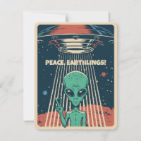 Alien UFO de texte personnalisé