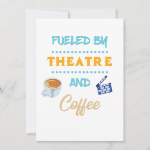 Cartes Pour Fêtes Annuelles Alimenté Par Le Théâtre Et Acteur De Café