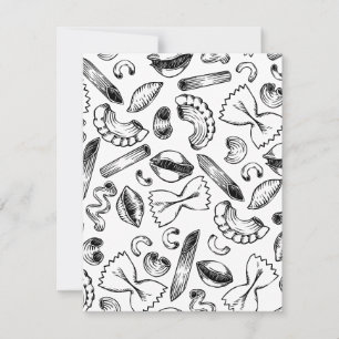 Cartes Pour Fêtes Annuelles "Aliments et plats italiens les plus populaires"