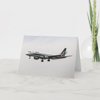 Cartes Pour Fêtes Annuelles Alitalia Embraer 190