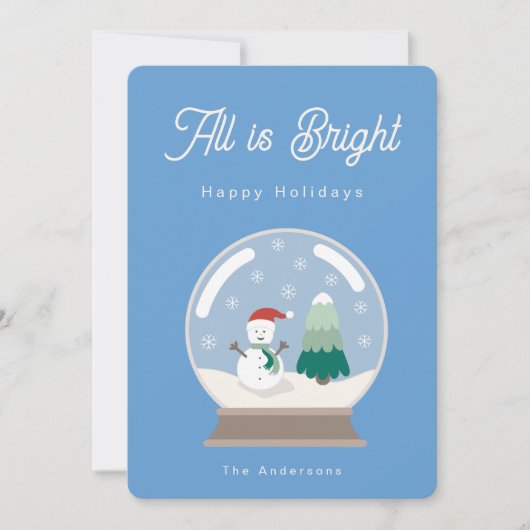 Cartes Pour Fêtes Annuelles All is bright (Devant)