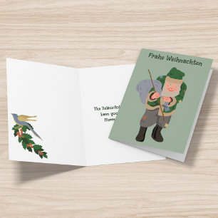 Cartes Pour Fêtes Annuelles Allemand Belsnickel Frahe Weihnachten Noël