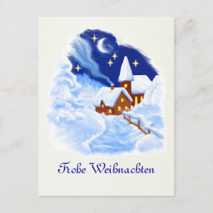 Cartes Pour Fêtes Annuelles Allemand Merry Christmas Postcard