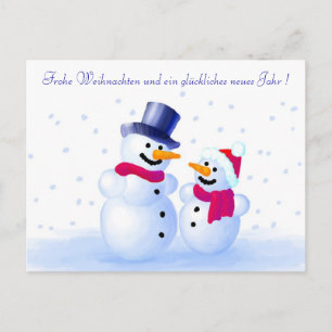 Cartes Pour Fêtes Annuelles Allemand Merry Christmas Postcard