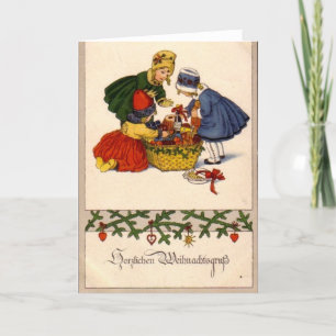 Cartes Pour Fêtes Annuelles Allemand, Noël, Xmas, Salutations Cordiales,
